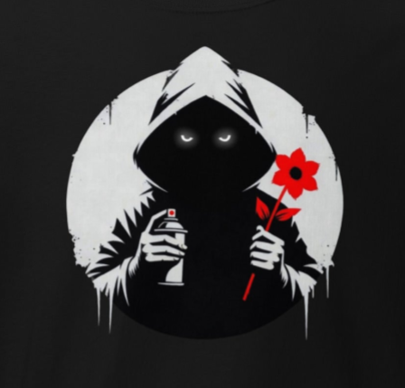 T-Shirt - Bandits Red Flower