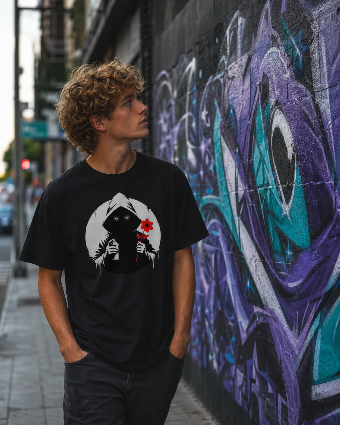 * T-Shirt - Bandits Red Flower