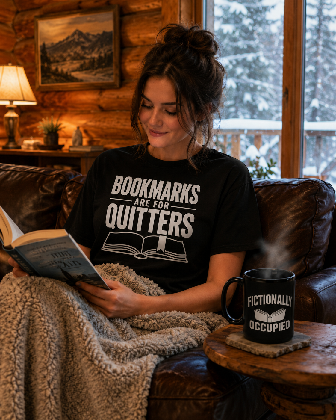 * T-Shirt - Bookmarks are for Quitters