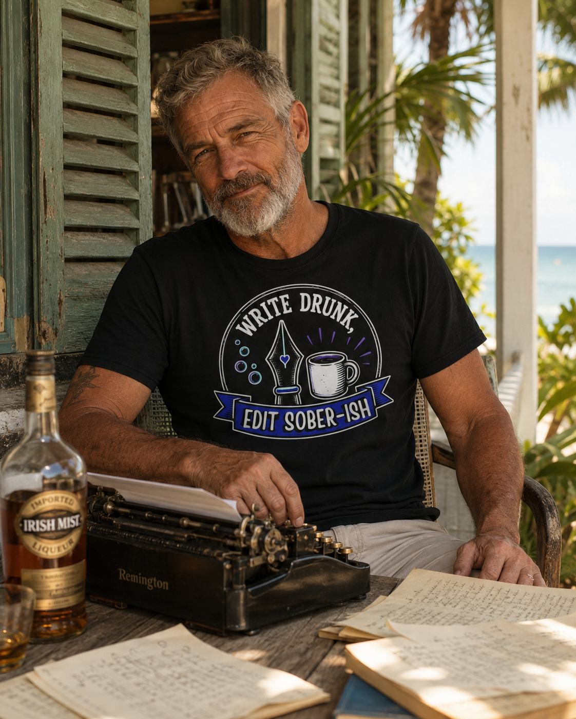 T-Shirt - Write Drunk, Edit Sober-ish