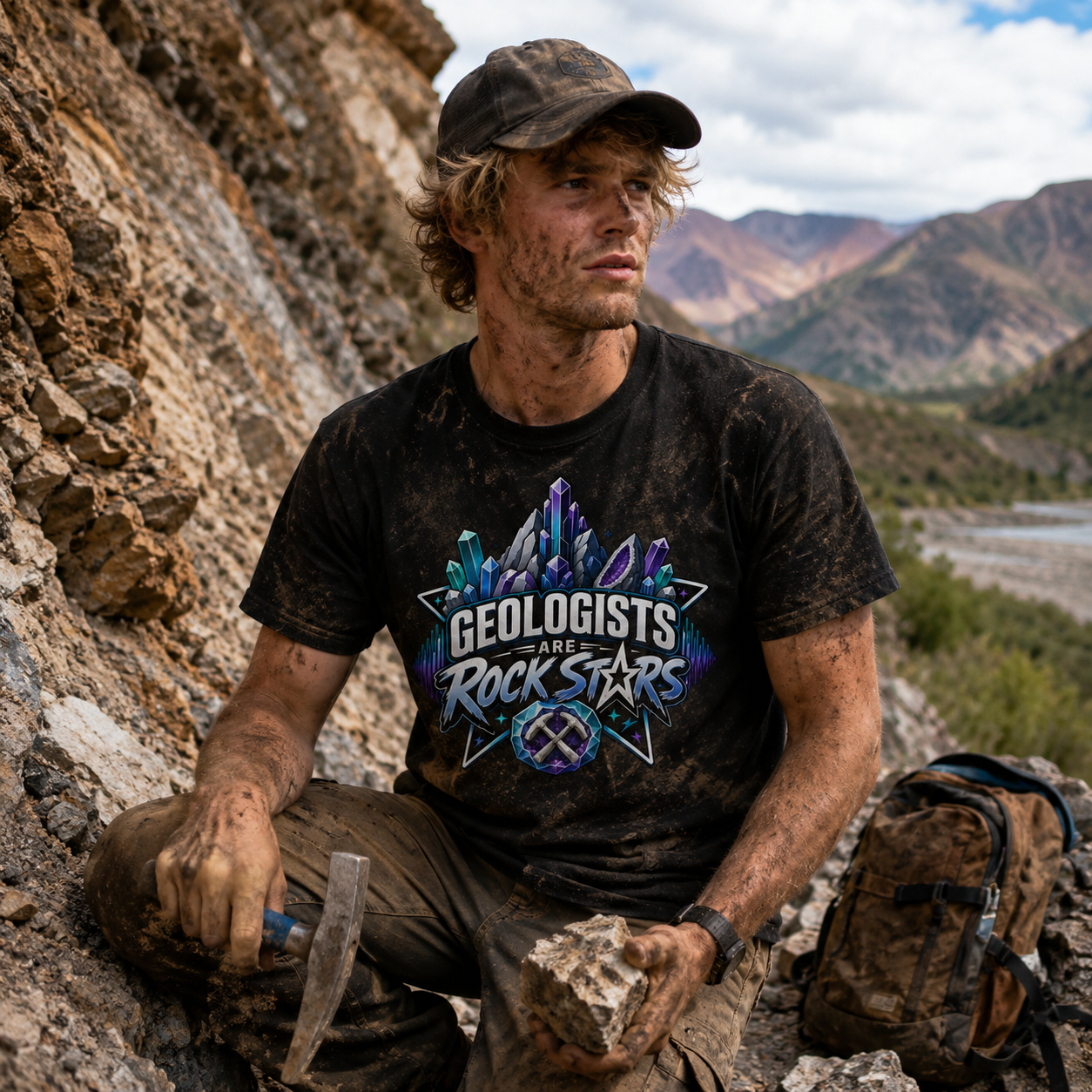 T-Shirt - Geologists are Rock Stars